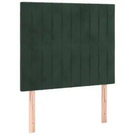 zaglowki-do-lozka-2-szt-ciemnozielony-100x5x78-88cm-aksamit