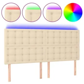 zaglowek-do-lozka-z-led-kremowy-160x5x118-128-cm-tkanina