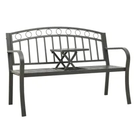 lawka-ogrodowa-ze-stolikiem-szara-120-cm-stalowa