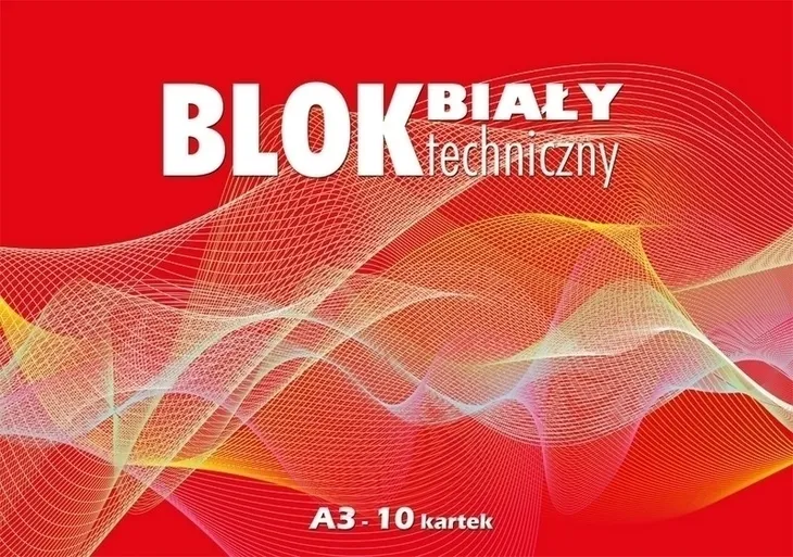 BLOK TECHNICZNY A3 BIAŁY 10K KRESKA 170G