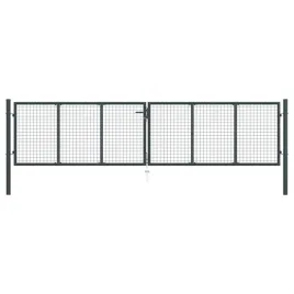 brama-ogrodowa-z-siatki-ocynkowanej-stal-400x125-cm-szara