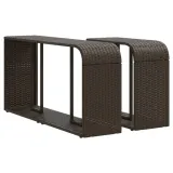 polki-2-szt-brazowe-polirattan