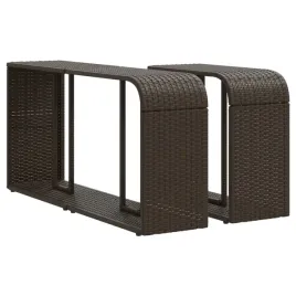 polki-2-szt-brazowe-polirattan