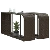 polki-2-szt-brazowe-polirattan-marka-vidaxl