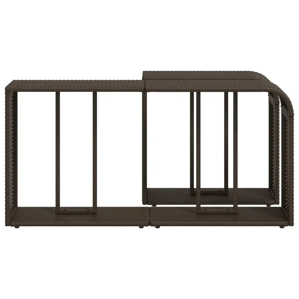 polki-2-szt-brazowe-polirattan