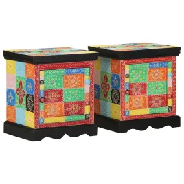 szafka-nocna-2-szt-wielokolorowa-40x35x45-cm-drewno-lite-mango