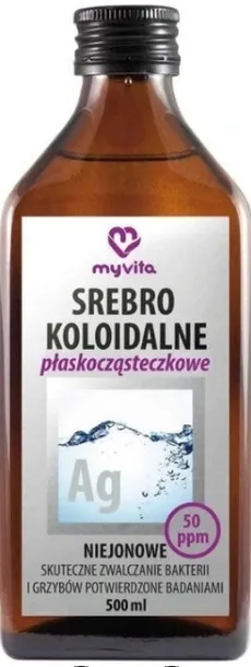 MyVita Srebro koloidalne niejonowe 50ppm 500ml
