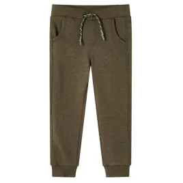 dzieciece-spodnie-dresowe-melanz-khaki-92
