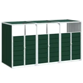 obudowa-na-kosz-na-smieci-potrojna-zielona-216x81x115-cm