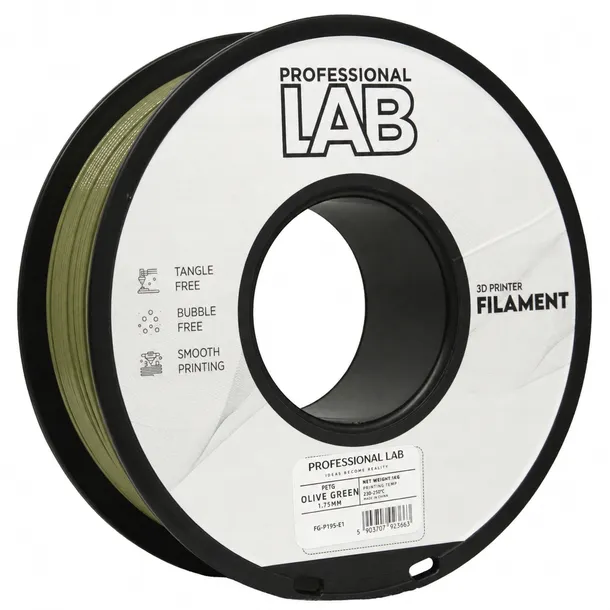 Filament PETG Olive Green Oliwkowy Prof. Lab. 1,75mm 1kg do Drukarek 3D