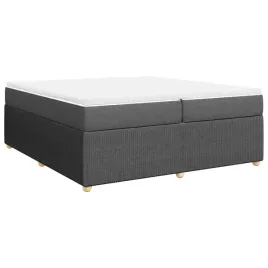 lozko-kontynentalne-z-materacem-ciemnoszara-tkanina-200x200-cm