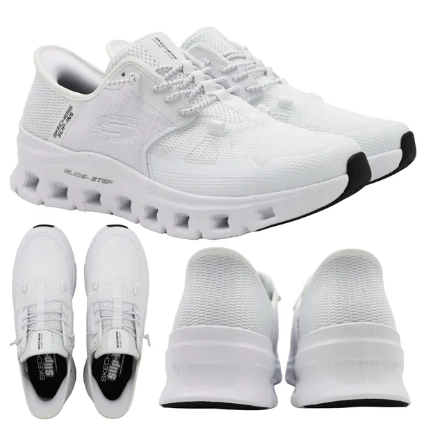 BUTY SPORTOWE SKECHERS MĘSKIE WYGODNE LEKKIE BIAŁE 232930/WHT r. 44