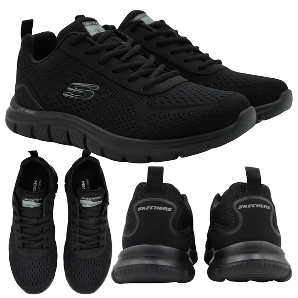BUTY SPORTOWE SKECHERS MĘSKIE WYGODNE LEKKIE CZARNE 232758/BBK r. 42,5