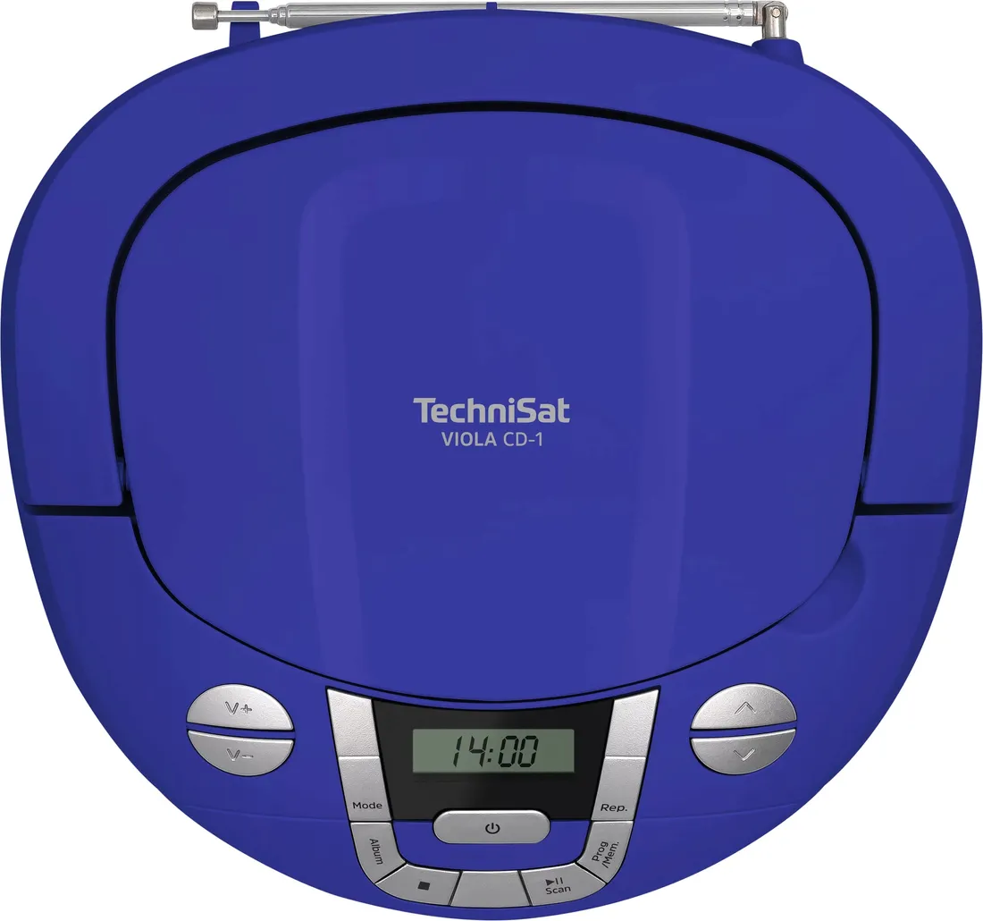 technisat-viola-cd-1-radio-boombox-bluetooth-odtwarzacz-cd-mp3-fm-niebieski-stan-nowy