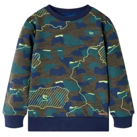 bluza-dziecieca-ciemne-khaki-melanz-140