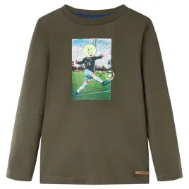 koszulka-dziecieca-z-dlugimi-rekawami-khaki-104