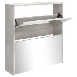 szafka-na-buty-lustro-i-2-szuflady-szary-beton-63x17x67-cm