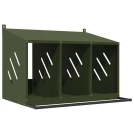 gniazdo-dla-kur-z-3-przegrodami-oliwkowo-zielony-metal