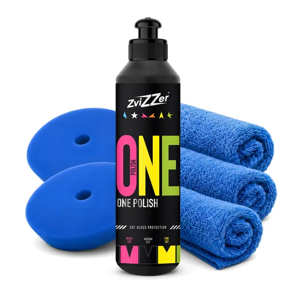 ZviZZer One Polish zestaw pasta i pady do korekty lakieru one step