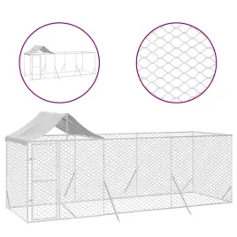 kojec-dla-psa-z-dachem-srebrny-6x2x25-m-stal-galwanizowana
