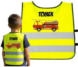 kamizelka-odblaskowa-dziecieca-z-nadrukiem-imieniem-dziewczynka-chlopiec