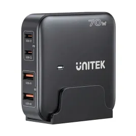 unitek-ladowarka-biurkowa-gan-70w-2xusb-a-2xusb-c