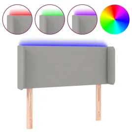 zaglowek-do-lozka-z-led-jasnoszary-83x16x78-88-cm-tkanina