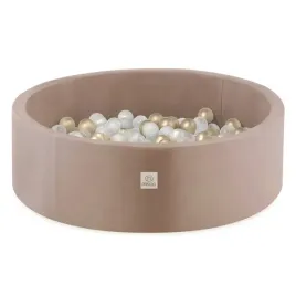 suchy-basen-z-kulkami-90x30-kojec-dla-dzieci-bezowy-velvet-200-pilek-misioo