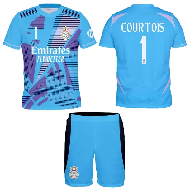 COURTOIS STRÓJ SPORTOWY KOMPLET PILKARSKI ROZMIAR 122