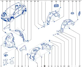 oryg-nadkole-lewy-przod-renault-symbioz-captur-ii-lift-638452635r
