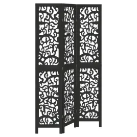 parawan-pokojowy-3-panelowy-czarny-lite-drewno-paulowni