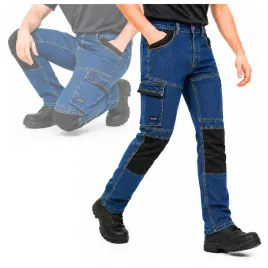 spodnie-robocze-meskie-jeans-elastyczne-wzmocnione-wygodne-stretch-bhp