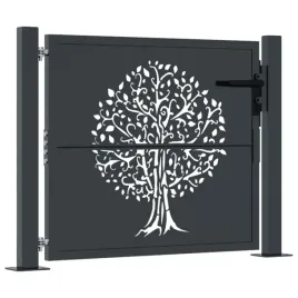 furtka-ogrodowa-antracytowa-105x80-cm-stal-motyw-drzewa