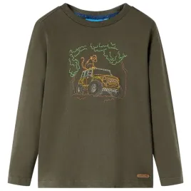 koszulka-dziecieca-z-dlugimi-rekawami-khaki-92
