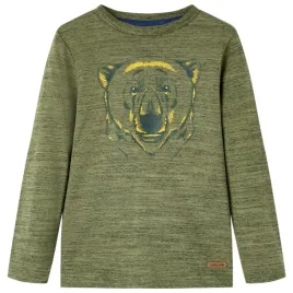 koszulka-dziecieca-z-dlugimi-rekawami-khaki-melanz-104