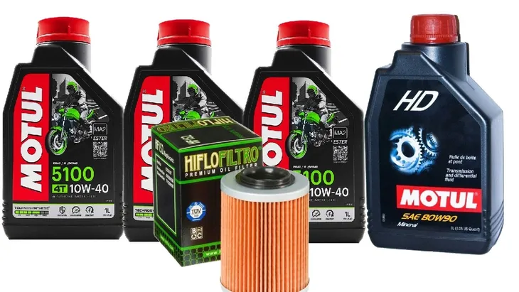 Zestaw olej MOTUL + filtr CF MOTO 520 C-FORCE 520 zestaw serwisowy
