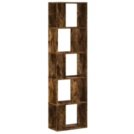5-poziomowy-regal-na-ksiazki-przydymiony-dab-45x235x1625-cm