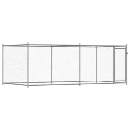 klatka-dla-psa-z-drzwiami-szara-4x2x15-m-stal