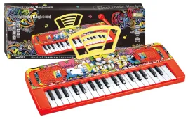 keyboard-z-mikrofonem-pianino-dla-dzieci-pianinko-czerwone-efekty-dzwiekowe