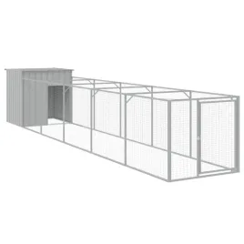 buda-dla-psa-z-wybiegiem-jasnoszara-110x609x110-cm-stal