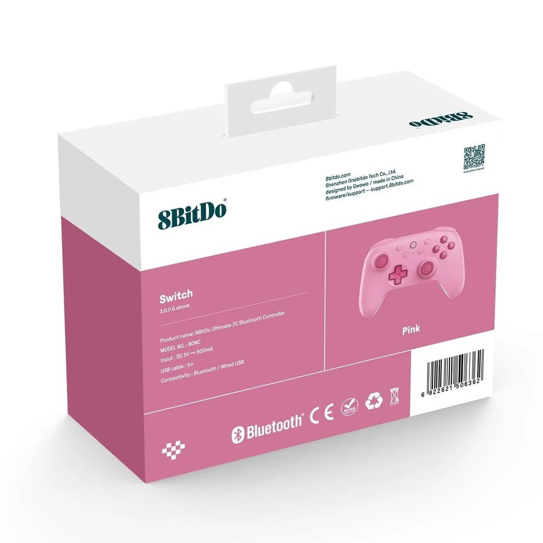 8bitdo-ultimate-2c-bt-controller-pink-stan-nowy