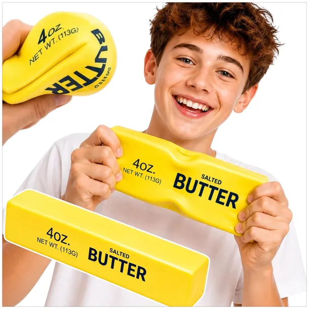 MIEKKI GNIOTEK MASŁO MASEŁKO BUTTER PACHNĄCA ZABAWKA SENSORYCZNA XXL 25cm