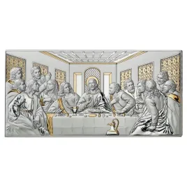 ostatnia-wieczerza-obraz-srebrny-nowoczesny-z-ozdobnym-rantem-65x32-cm