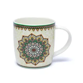 kubek-porcelanowy-do-herbaty-z-sitkiem-zielona-mandala-400-ml
