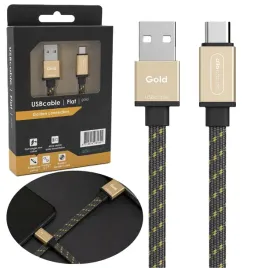 kabel-usb-c-plaski-ladowanie-przesyl-danych-allocacoc-flat-gold-15m-zloty
