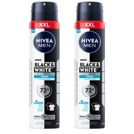 2-x-nivea-men-black-and-white-invisible-fresh-antyperspirant-w-sprayu-250ml