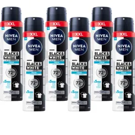 6-x-nivea-men-black-and-white-invisible-fresh-antyperspirant-w-sprayu-250-ml