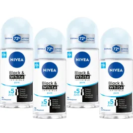 4-x-nivea-blackandwhite-invisible-pure-antyperspirant-roll-on-50-ml