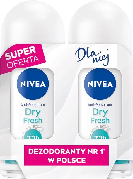 NIVEA Duopack Dry Fresh Antyperspirant roll-on 2 x 50 ml