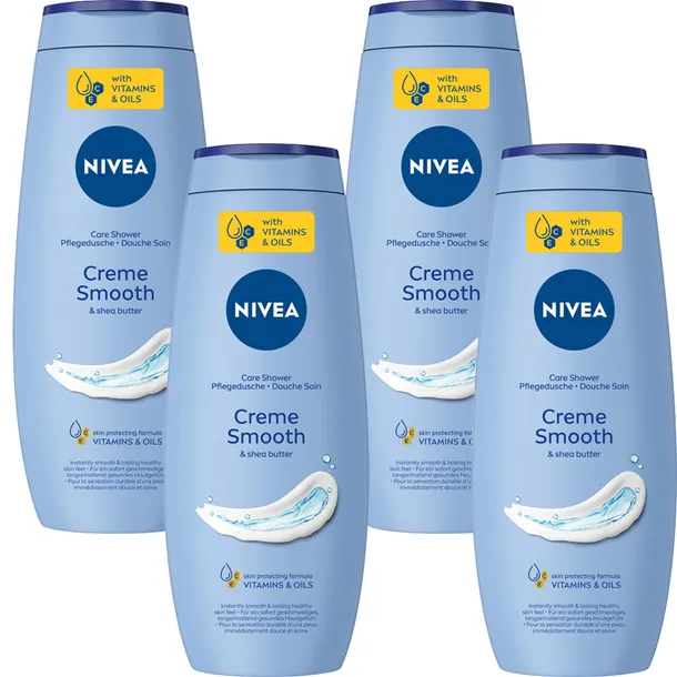 NIVEA żel płyn pod prysznic damski zestaw 500ml x4